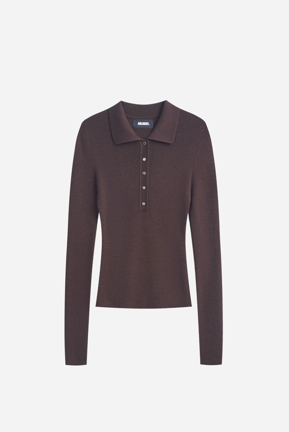 Джемпер поло шоколадный