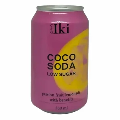 Кокосовая вода Iki, газированная со вкусом маракуйи, 330 мл