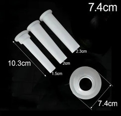 Насадка для колбас и переходник на мясорубку (3+1) 74мм.