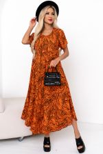 Платье Магия лета (оранжевый)-54р-р Р11-867/28 Nikol