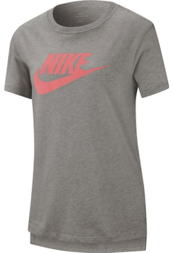Футболка для девочки теннисная Nike G NSW Tee DPTL Basic Futura - carbon hesther/pink salt