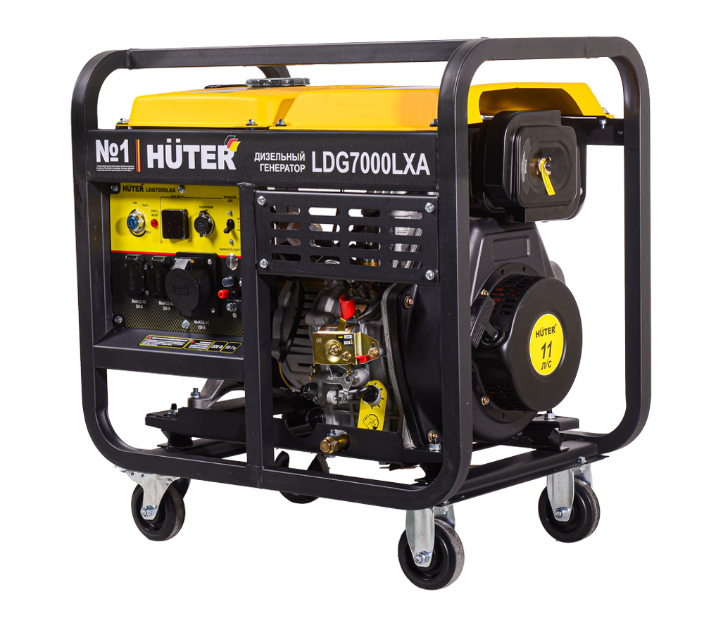 Электрогенератор дизельный LDG 7000LXА Huter