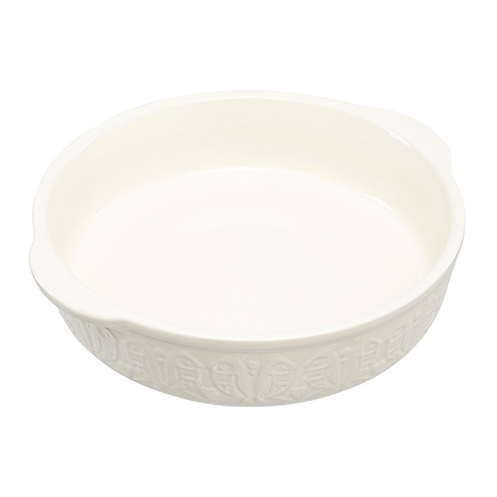 Блюдо для запекания Birds of Paradise, Ø27 см, кремовое