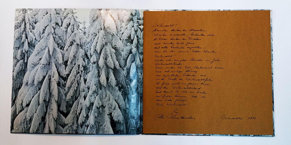 Винтажная виниловая пластинка LP Peter Alexander Wunderschone Weihnachtszeit (Австрия 1972)