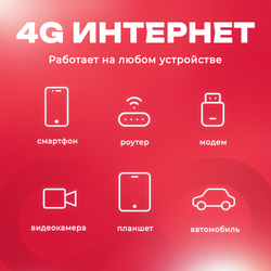 Сим карта безлимитный интернет в сети МТС до 5 мбит/с