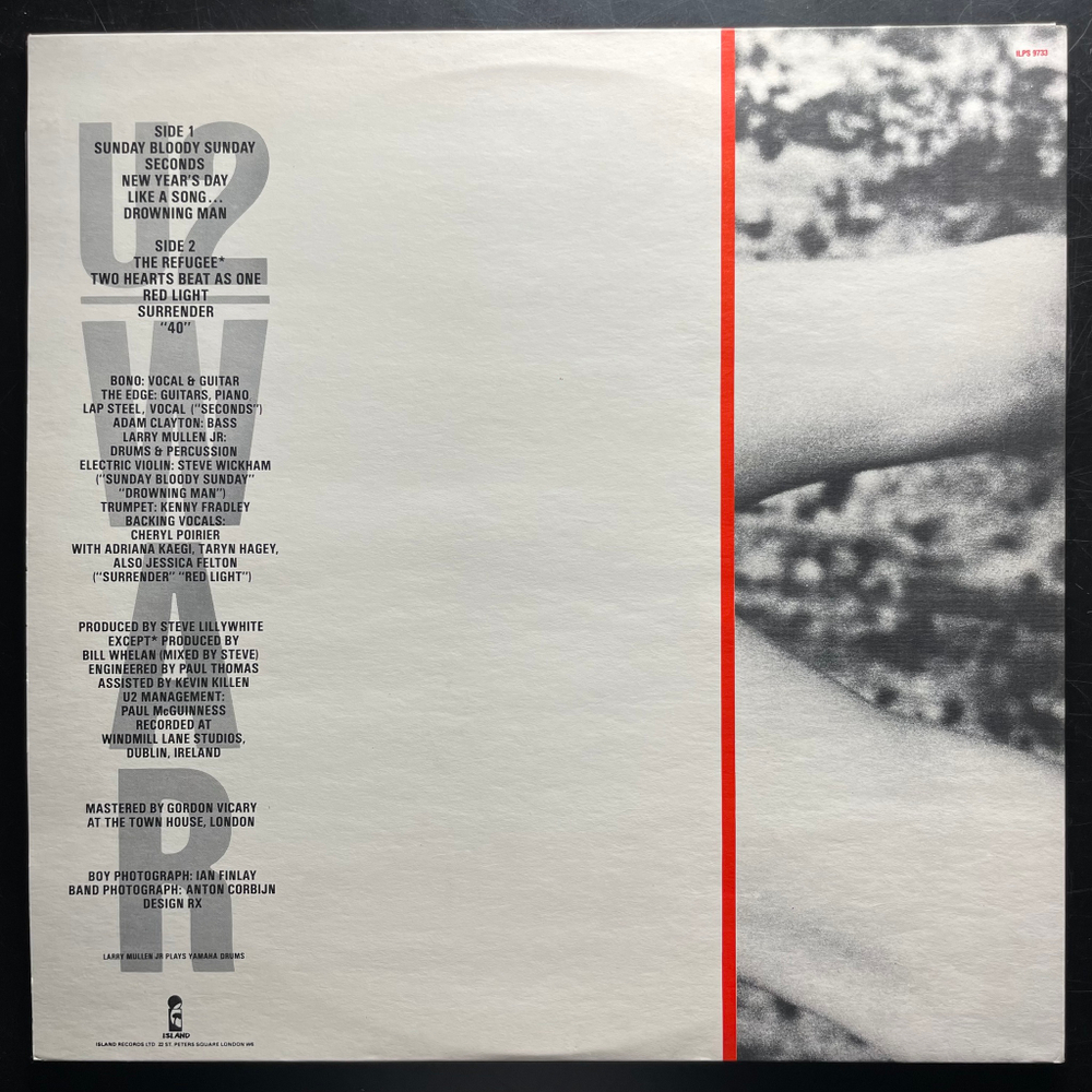 U2 ‎– War (Скандинавия 1983г.)