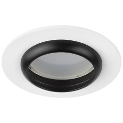 Светильник встраиваемый алюминиевый ЭРА KL109 WH/BK под лампу MR16 GU5.3 белый/черный матовый | Алюминиевые встраиваемые светильники