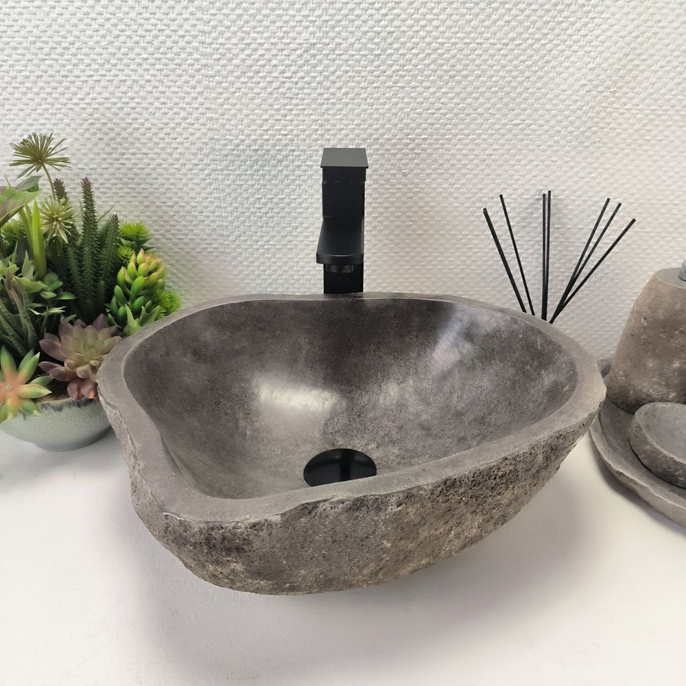 Раковина из речного камня RS-63884 (42*35*15) 0120