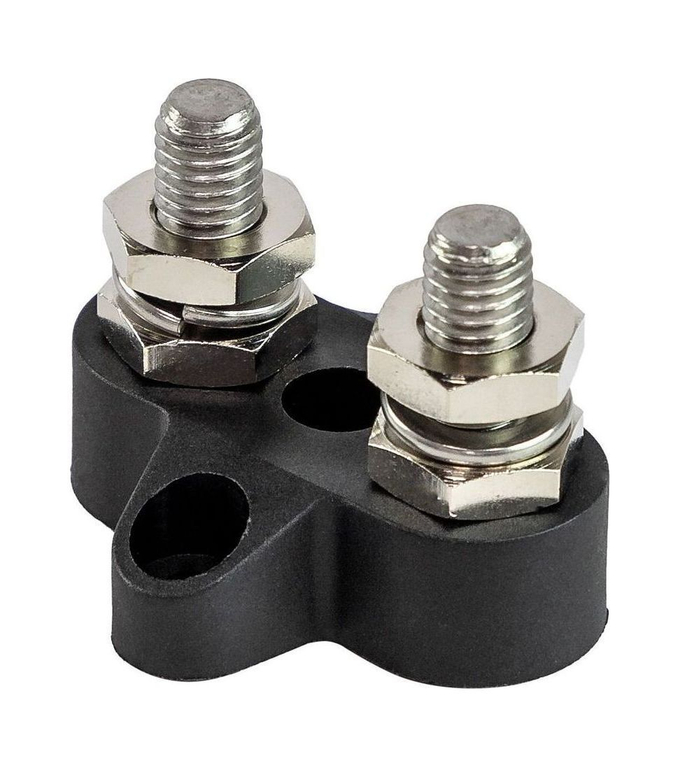 Клемма-штифт двойная, M6, черная