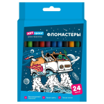 Фломастеры 24цв. "Космос" смываемые (Спейс)