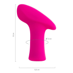 Розовая силиконовая вибропуля 8,6см с управлением через приложение Lovense Ambi Smart Dual-Motor Clitoral Vibrator Pink LE-05