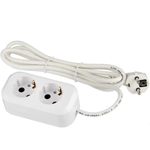 Удлинитель бытовой 2 гн, 5 м, ПВС, 3х1 мм2, с/з, UNIVersal, Е-302, 9631974