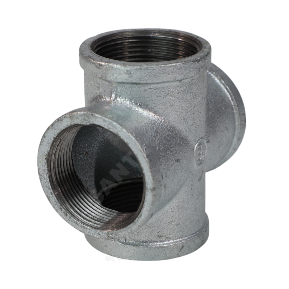 Крест прямой чугун Ду 40 (1 1/2") ВР/ВР Fittex PLUS