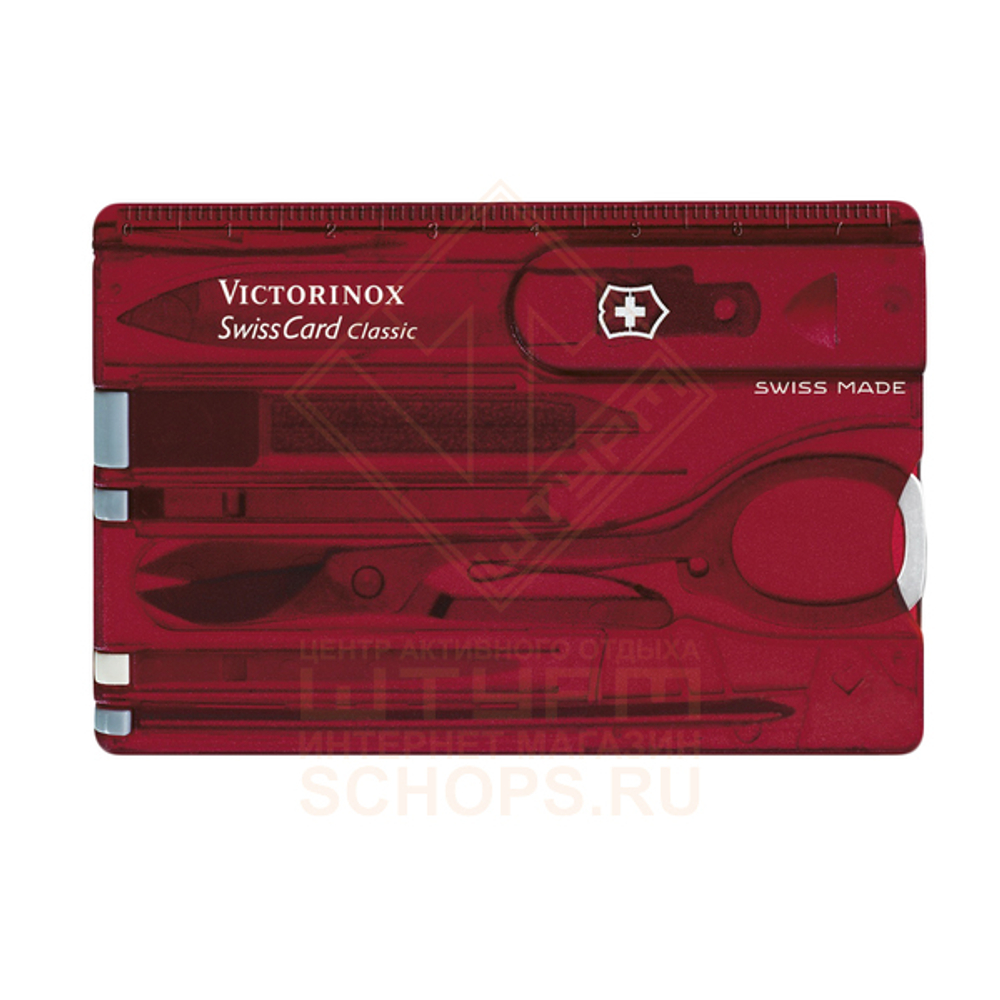 Инструмент карта Victorinox SwissCard Ruby, Red