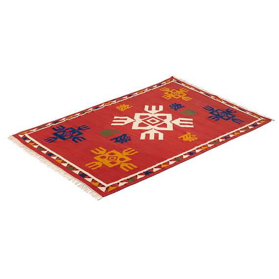 Ковер из шерсти по мотивам чувашских орнаментов из коллекции cultural heritage, 160х230 см