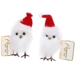 Подвеска «Совушка в зимнем колпачке» 12 см (в ассортименте), Красный