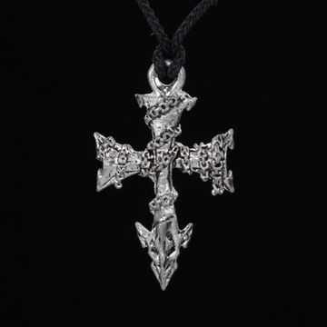 Кулон литой (16) Крест с цепями
