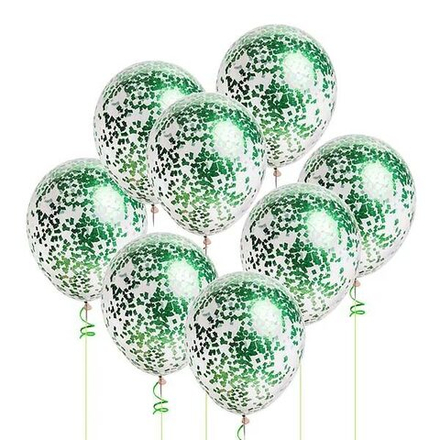 Шар с зеленым конфетти