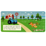 317538/Любимая ферма. Книга с 6 пазлами в виде цепочки. Синий трактор. 160х160мм. 12 стр. Умка/1