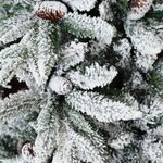 Заснеженная елка с шишками «ile Grande» (Литая+пвх) 210 см / 2,1 м
