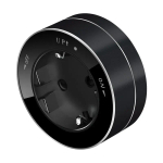 MULTITRACK Розетка 2К+З круглая 16 А/250 В АНТРАЦИТ