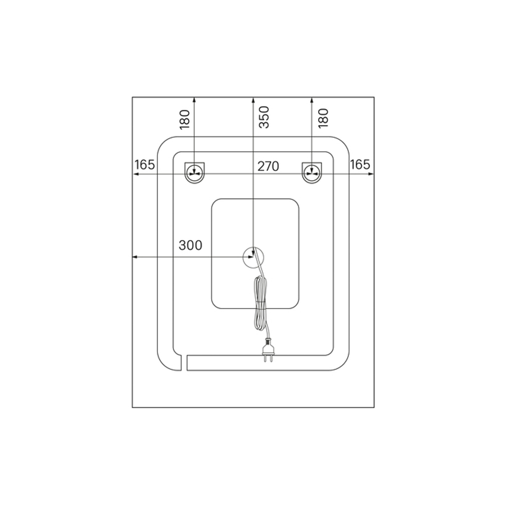 Зеркало с подсветкой IDDIS Zodiac, 60 см, ZOD6000i98
