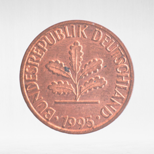 Germany, 1 Pfennig, 1995, (Karlsruhe Mint - "G"), VF