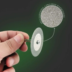 Набор алмазных дисков для гравера и бормашины 10 шт + 2 оправки ; Насадка для шуруповерта, дрели и бормашины ; насадки для гравера