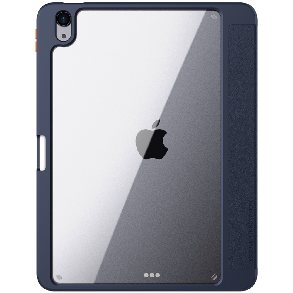 Синий чехол книжка от Nillkin для iPad Air 10.9 с 2020 года Air 4, серия Bevel Leather Case, функция пробуждения и сна