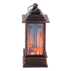 GAEM Изделие декоративное "Фонарь" (подсвет, LR44 х3шт) L5 W5 H12,5 см (блок 12), 3в.