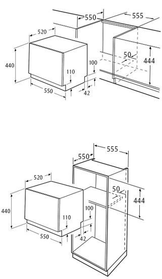 Встраиваемая посудомоечная машина Krona HAVANA 55 CI