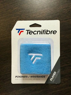 TECNIFIBRE WRISTBAND AZUR 2023 2P (Напульсник узкий) х2