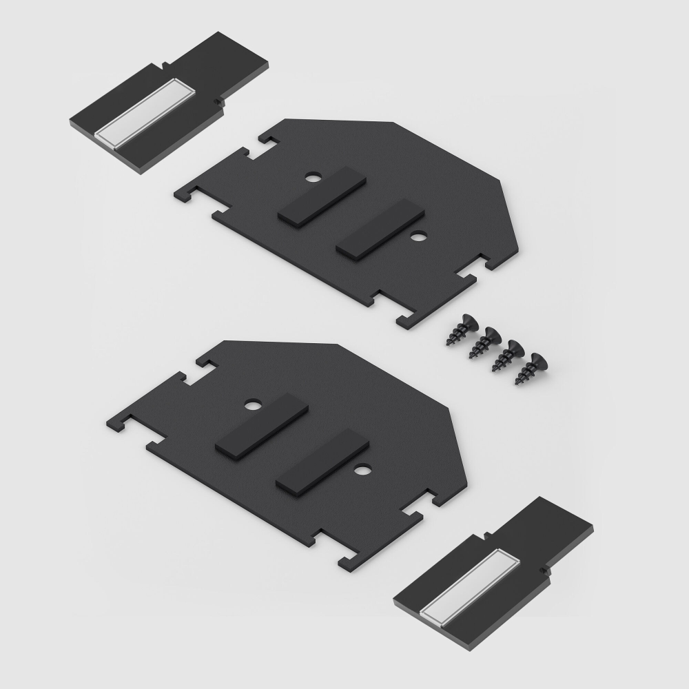 Комплект заглушек для шинопровода в натяжной потолок Elektrostandard Slim Magnetic 85233/00 черный