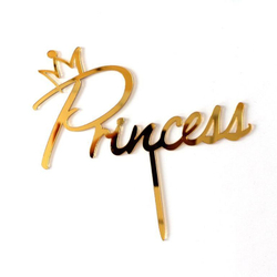 Топпер «Princess» золотой