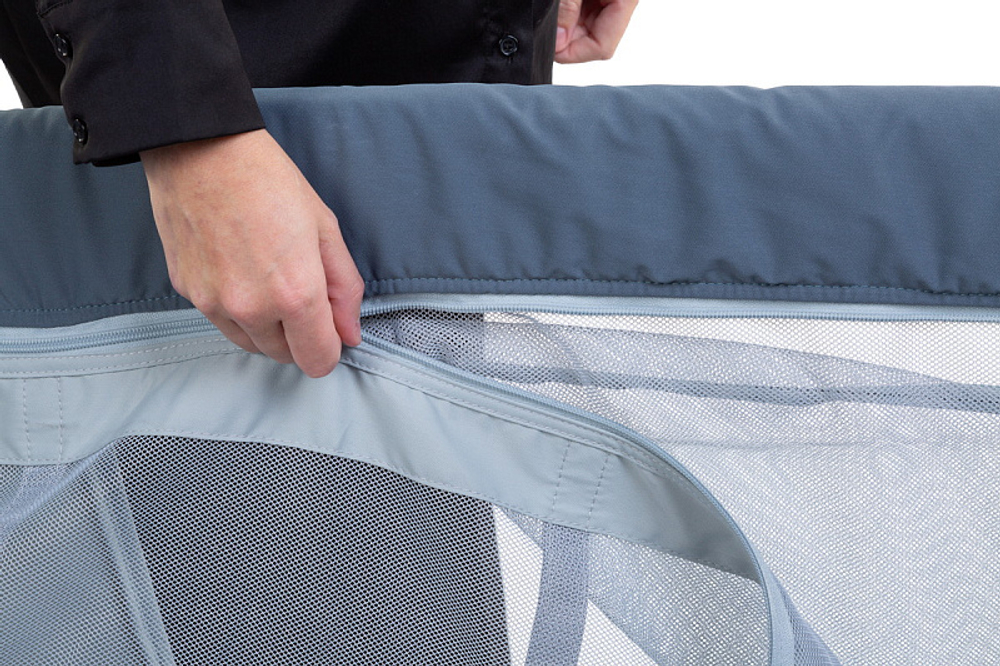 Детская люлька-кроватка-манеж Beaba Lit Parapluie 3 в 1 946001 MINERAL GRIS