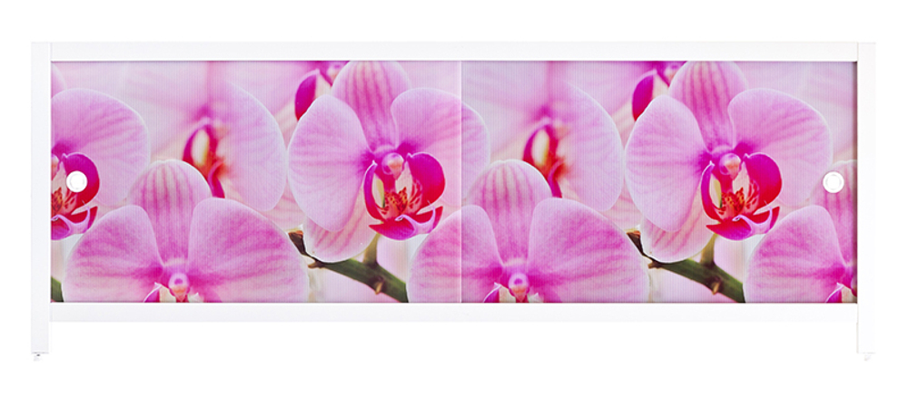 Экран для ванной 1,7 дикая орхидея Ультра легкий АРТ