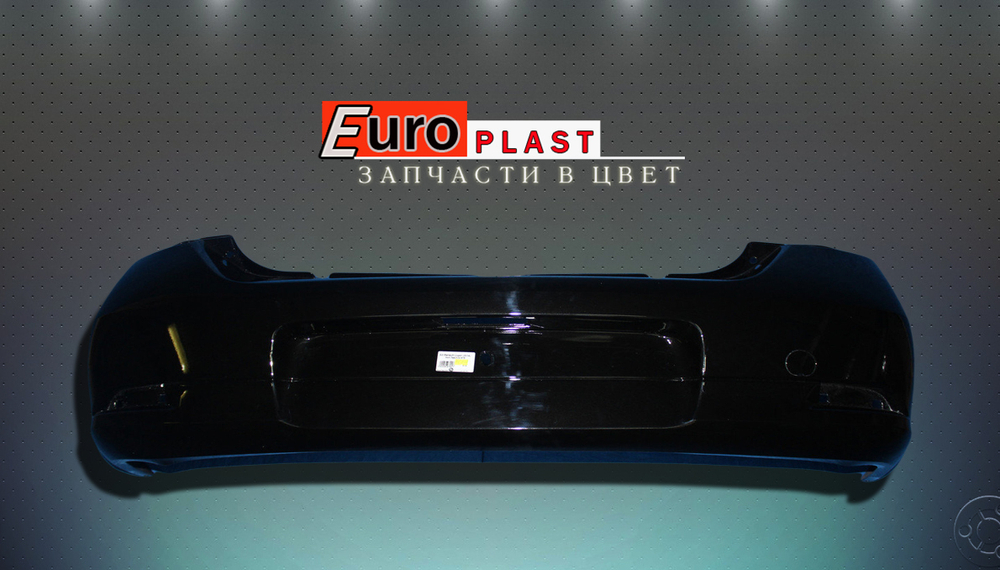 Задний бампер в цвет Renault Sandero 2013-2018 черный