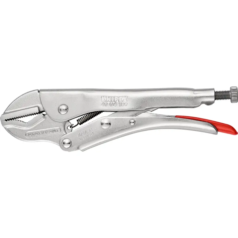 Клещи зажимные универсальные никелирование 180 мм Knipex 40 04 180