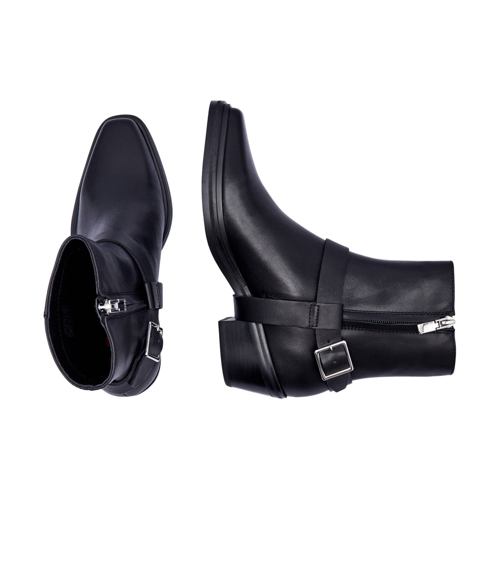 Кожаные ковбойки kody_bootie_lt HUGO - черный(50513527)