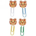 Скрепки для бумаги 4шт «Тигрёнок» 5 см
