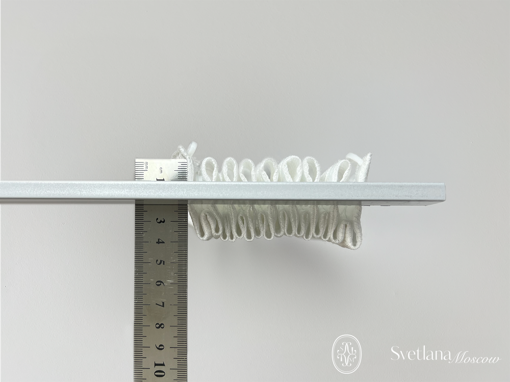 Шторная лента Bandex WALZER 1:2.0 P2, групповые складки, цвет прозрачный (ширина 70 mm)