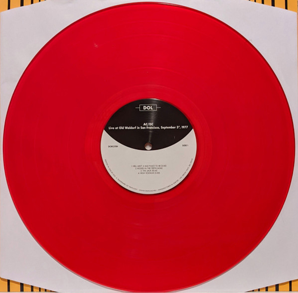 AC/DC / Live At Old Waldorf In San Francisco September 3rd, 1977 (Coloured Vinyl)(LP)