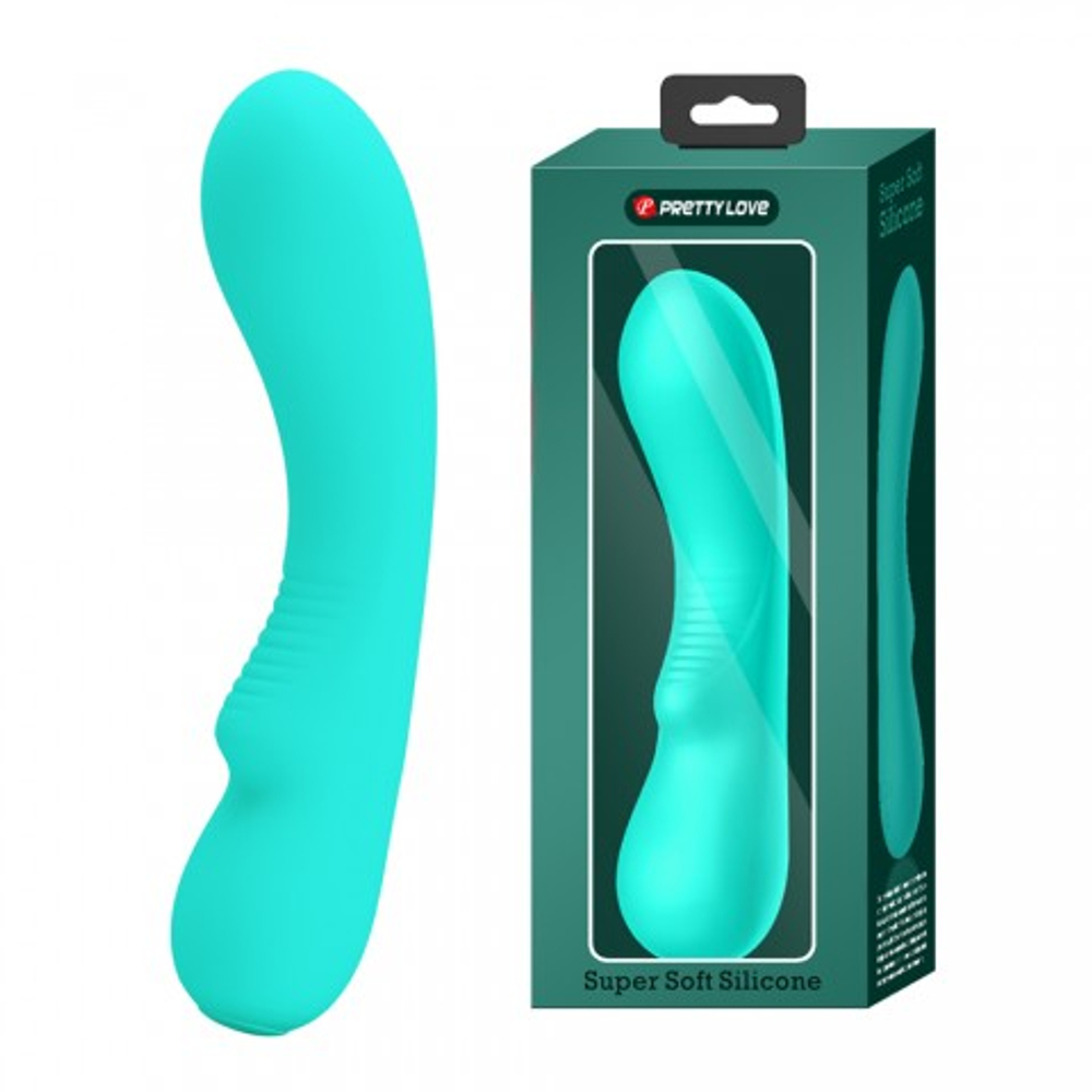 Вибратор Matt Super Soft (19 см) бирюзовый