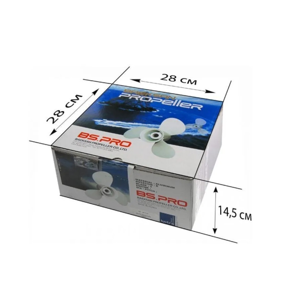 Винт Mercury 8-15л.с; 3x9-1/4x7 (8 шл.)