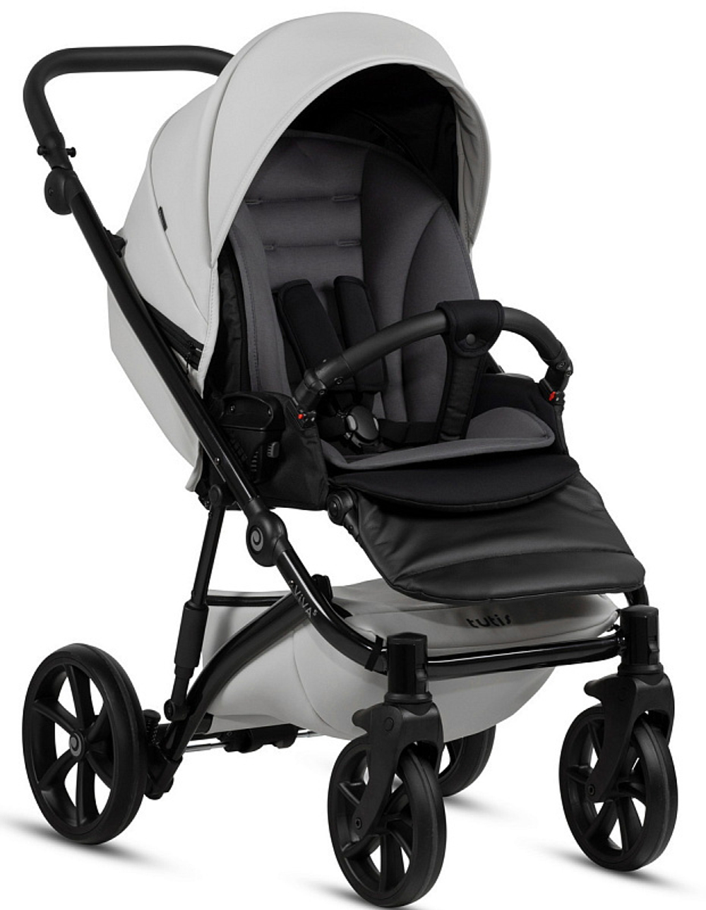 Детская коляска Tutis Viva 5 Plus Leather 2024 3 в 1 1452085 Cloud