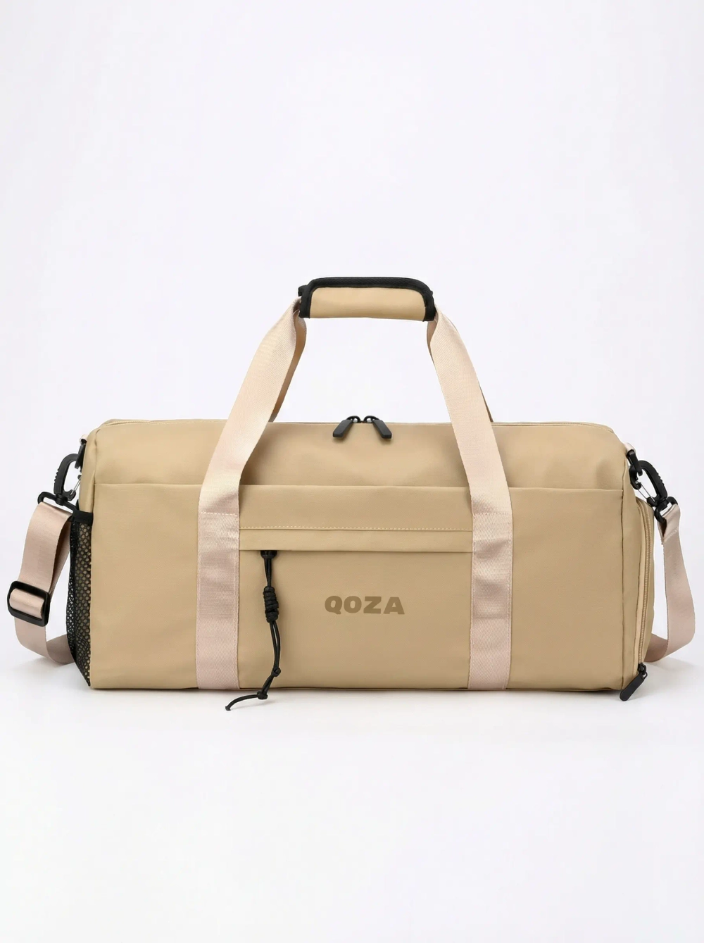 Сумка спортивная QOZA Limited Edition, бежевая, 21 л