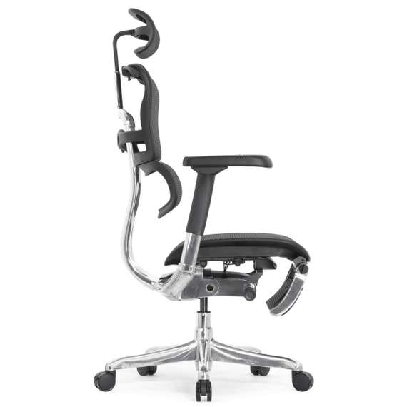 Кресло FALTO Ergohuman Elite 2 с подножкой ( чёрный каркас /сетка чёрный T-168-B1 Black )