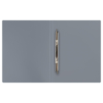 Папка с пруж.cкоросшивателем А4, 14мм, 500мкм, пластик, серая (Стамм)