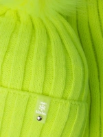 Шапка детская зимняя с помпоном и шарф