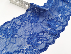 Эластичное кружево, синий, 22см (Артикул: EK-1030), м